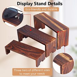 3Pcs 3 Sizes Wood Display Risers Sets&nbsp;ODIS-WH0099-44
