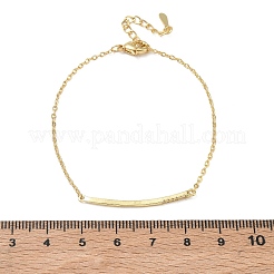 Brass Micro Pave Clear Cubic Zirconia Link Bracelets&nbsp;BJEW-E114-01B-G