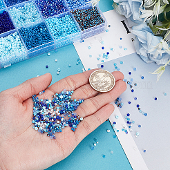 180G 15 Styles Glass Seed Beads&nbsp;SEED-HY0001-38