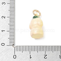 Brass Enamel Pendants&nbsp;KK-CBAE20A-01H-G