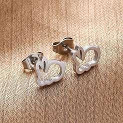 Tarnish Resistant 304 Stainless Steel Stud Earrings&nbsp;EJEW-N045-04P
