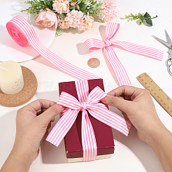 Polyester Stripe Ribbon&nbsp;OCOR-WH0078-507A