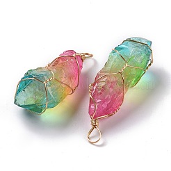 Natural Raw Quartz Crystal Pendants&nbsp;G-C023-10
