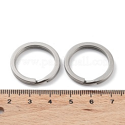 Non-Tarnish 304 Stainless Steel Split Key Rings&nbsp;STAS-Q314-01A-P