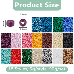 90G Pearlized Cylinder Seed Beads&nbsp;SEED-DC0001-18A