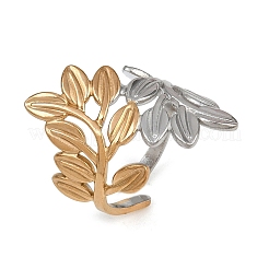 304 Stainless Steel Cuff Rings for Women&nbsp;RJEW-L133-03GP-02