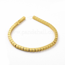 Electroplated Non-magnetic Synthetic Hematite Beads Strands&nbsp;G-C006-02G