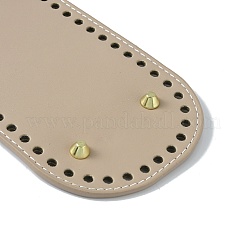 Oval PU Leather Knitting Crochet Bags Nail Bottom Shaper Pad&nbsp;DIY-WH0349-26LG-08