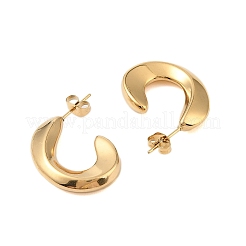 Ion Plating(IP) 304 Stainless Steel Stud Earrings for Women&nbsp;EJEW-N055-10G