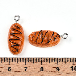 Resin Iron Pendants&nbsp;RESI-T057-24