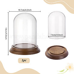 Arch Glass Dome Cover&nbsp;AJEW-WH0460-125A