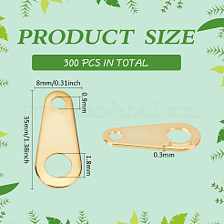 300Pcs Brass Chain Tabs&nbsp;FIND-BC0013-88