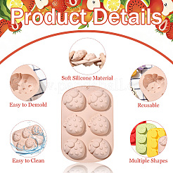 4Pcs 4 Styles Fruit Silicone Molds&nbsp;ST-CJ0043-082