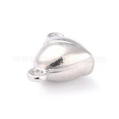 Alloy Magnetic Clasps with Loops&nbsp;PALLOY-P223-B01-P
