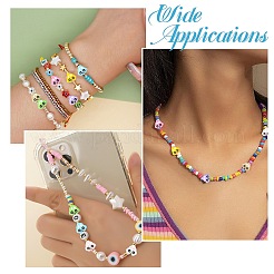 45Pcs 9 Colors Baking Paint Zinc Alloy Beads&nbsp;FIND-CJ0003-85