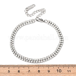 304 Stainless Steel Rhinestone Cup Chain Bracelets&nbsp;BJEW-P376-01P