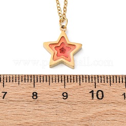 304 Stainless Steel Geometric Pendant Necklaces for Women&nbsp;NJEW-M106-02B-G