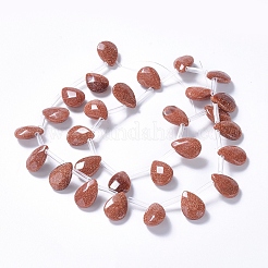 Synthetic Goldstone Beads Strands&nbsp;G-G822-03B