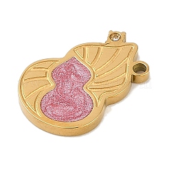 Ion Plating(IP) 304 Stainless Steel Enamel Pendants&nbsp;STAS-M080-07G