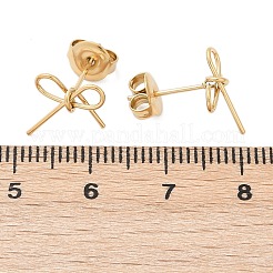 Ion Plating(IP) 304 Stainless Steel Stud Earrings&nbsp;EJEW-G395-26G