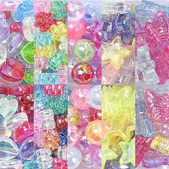 310Pcs 5 Styles Transparent Acrylic Beads&nbsp;MACR-CJ0001-65