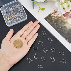 80Pcs 4 Colors Eco-Friendly Plastic Earring Hooks&nbsp;STAS-FH0002-15