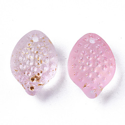 Transparent Spray Painted Glass Charms&nbsp;LS-GLAA-R215-02-B08
