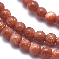 Synthetic Goldstone Beads Strands&nbsp;G-A177-04-11