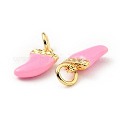 Brass Enamel Charms&nbsp;KK-G416-37G