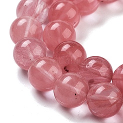Cherry Quartz Glass Beads Strands&nbsp;G-B077-A06-02