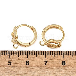 Brass Hoop Earring Findings&nbsp;KK-P310-30G