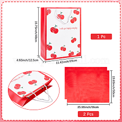 1Pc Valentine's Day Themed Cherry Printed Paper Bags&nbsp;ABAG-SP0001-12