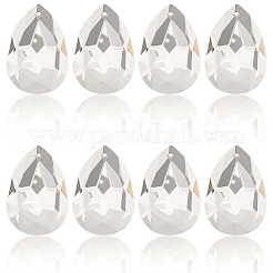 10Pcs Transparent Glass Pendants&nbsp;GLAA-SP0001-45B