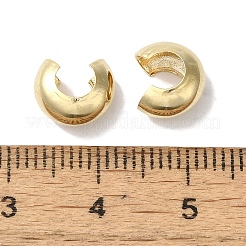 Brass Crimp Bead Cover&nbsp;KK-K383-07B-G