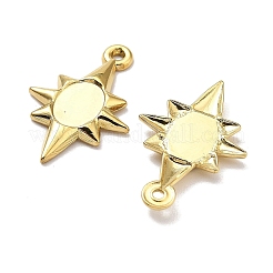 Ion Plating(IP) 304 Stainless Steel Pendant Cabochon Settings&nbsp;STAS-G347-16G