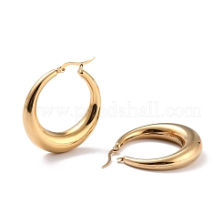 Ion Plating(IP) 304 Stainless Steel Hoop Earrings&nbsp;EJEW-O096-45G
