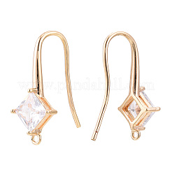 Brass Earring Hook&nbsp;ZIRC-Q019-002G