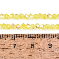AB Color Plated Transparent Glass Beads Strands&nbsp;GLAA-G127-01N