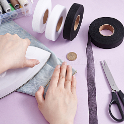 4 Rolls 2 Colors Double-sided Non Woven Fabric Fusing Tape Adhesive Hem Tape&nbsp;DIY-HY0002-88B