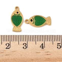 304 Stainless Steel Enamel Pendants&nbsp;STAS-U057-31G