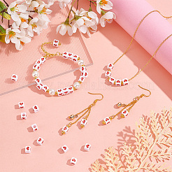 200Pcs White Opaque Acrylic Beads&nbsp;MACR-OC0001-15