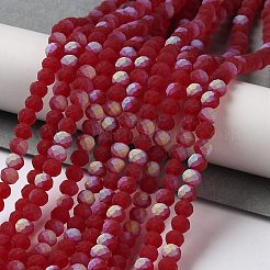 Transparent Glass Beads Strands&nbsp;EGLA-A034-T4mm-MB07