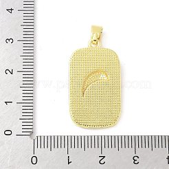 Brass Enamel Pendants&nbsp;KK-Z101-05G-02