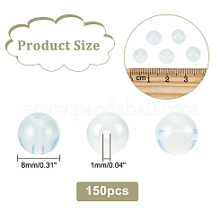 3 Strands Round Opalite Beads Strands&nbsp;GLAA-DC0001-10