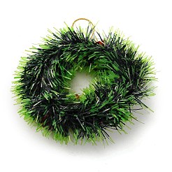 Christmas Wreath PVC Pendant Decorations&nbsp;HJEW-R100-01C