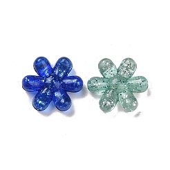 Transparent with Glitter Acrylic Beads&nbsp;TACR-B002-02