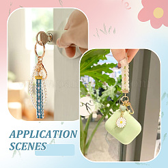 8Pcs 8 Colors  Ethnic Style Polyester Jacquard Flower Pendant Decorations&nbsp;FIND-TA0004-53