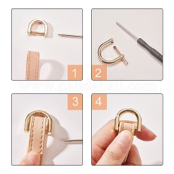 Alloy D-Ring Shackles Clasps&nbsp;PALLOY-PH0005-86