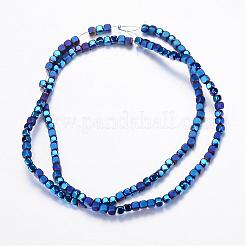 Electroplate Non-magnetic Synthetic Hematite Bead Strands&nbsp;G-Q467-11H