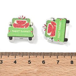 Summer Themed Printed Wood Beads&nbsp;WD-CBAA998-A05